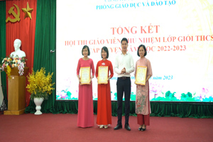 HUYỆN VĂN LÃNG: TỔNG KẾT HỘI THI GIÁO VIÊN CHỦ NHIỆM LỚP GIỎI THCS CẤP HUYỆN NĂM HỌC 2022-2023.