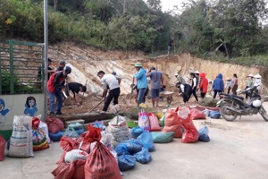 Trường Mầm non xã Hội Hoan tổ chức lao động